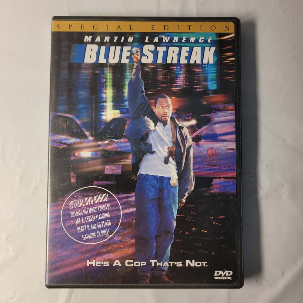 Columbia Pictures Blue Streak DVD Martin Lawrence Special Edition Action Comedy